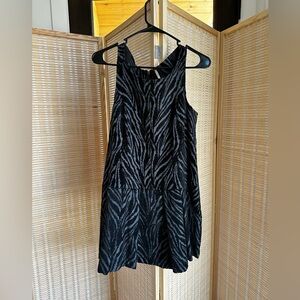Free people zebra jacquard flapper dress - size 2